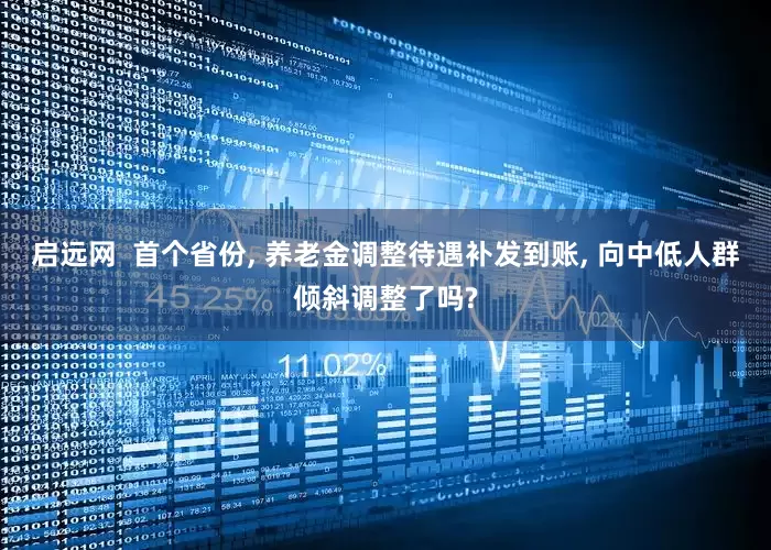 启远网  首个省份, 养老金调整待遇补发到账, 向中低人群倾斜调整了吗?